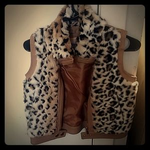 Cheetah print vest